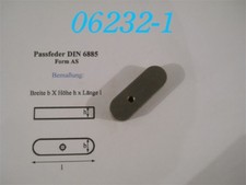 CRUMMENERL PASSFEDER NIEDRIGE FORM  AS 22 x 14 x 63  -DIN 6885-