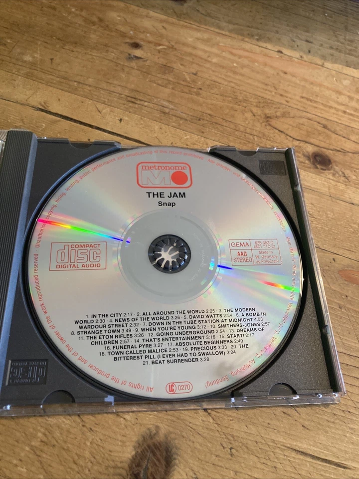 The Jam Compact Snap! 21 Track Compilation-  Cd - 08938 - Bild 2 von 3