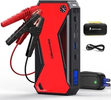 Car Jump Starter 800A Peak 18000mAh Portable up to 7.2L Gas/5.5L Diesel Engine