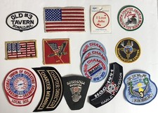 Lot Of Assorted Vintage Patches 16 Patches USA Flag Harley Davidson More   