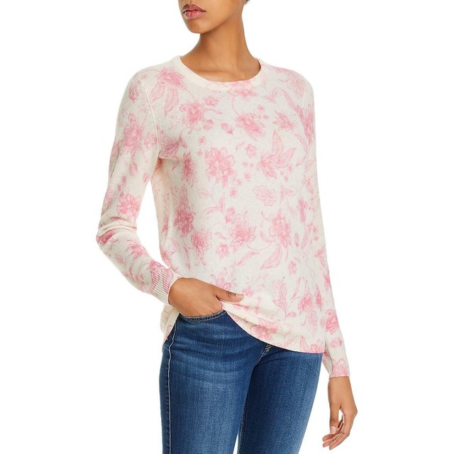 cashmere floral sweater