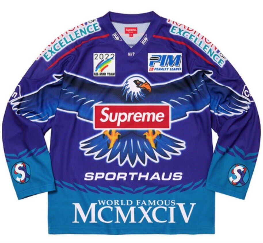 Supreme Eagle Moto Jersey Royal Size XL | eBay Supreme Eagle Moto Jersey Royal Size XL | eBay