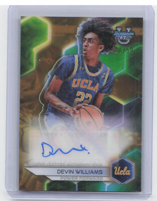 2023-24 Bowman Best University #B23-DWI Devin Williams Gold Auto #/50