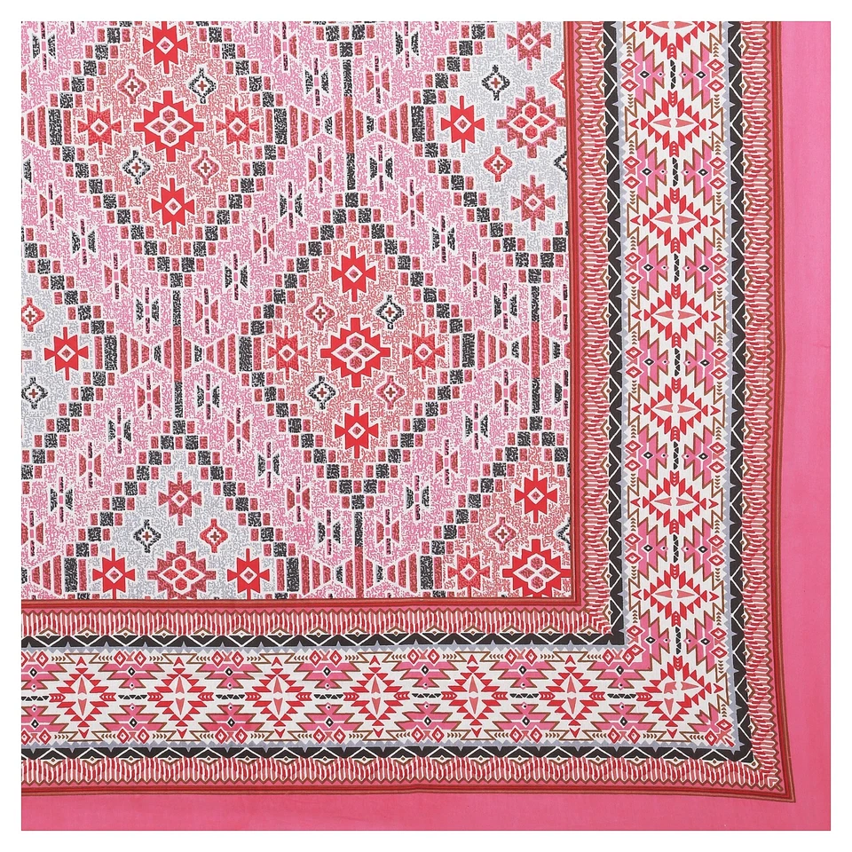 300 TC Indian Jaipuri Traditional Pure Cotton King Size Bed Sheet Set - Image 3 of 4