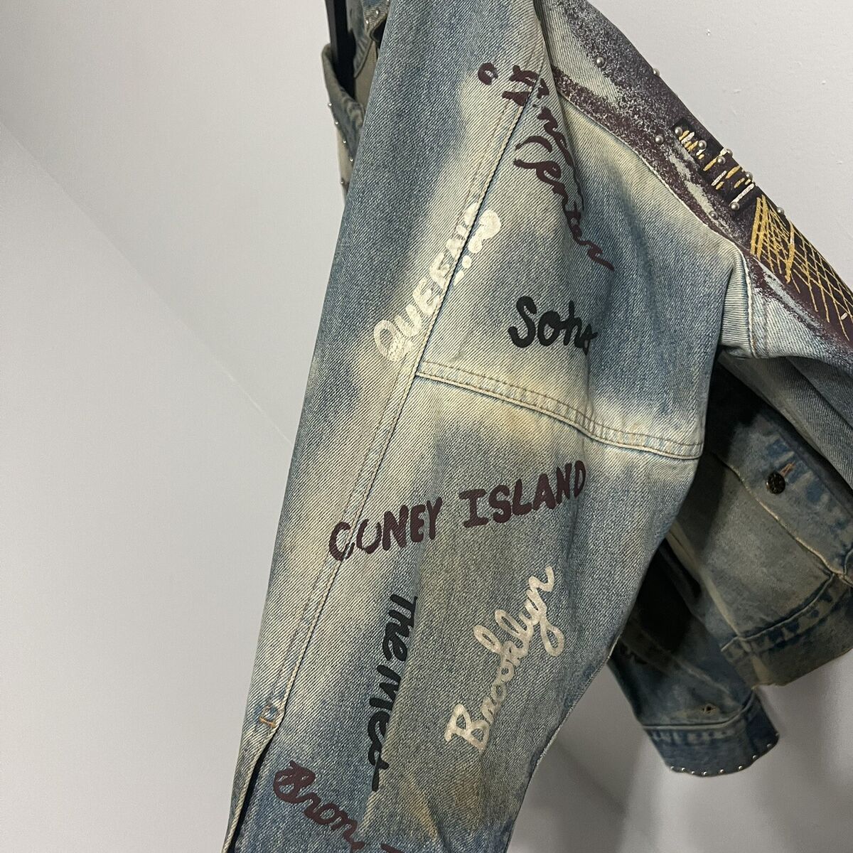Vintage 80s Tony Alamo New York Denim Jacket SAMPLE Size Vintage 80s Tony Alamo New York Denim Jacket SAMPLE Size