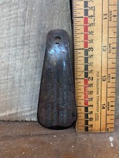 Vintage Metal Shoe Horn MONTGOMERY WARD  CO. Shoes Advertising 7 cities