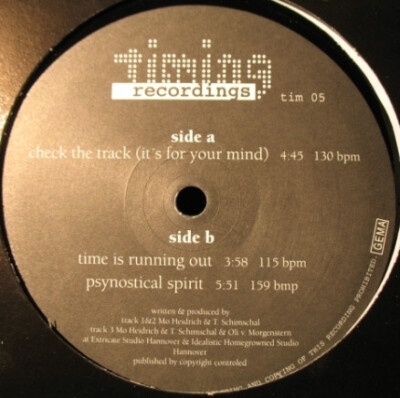 Psynostics - Check The Track (12'') (Near Mint (NM or M-)) - 2622253140
