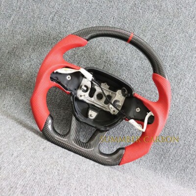 Carbon fiber Steering Wheel Fit Dodge Charger Hellcat Jeep SRT8 2015+ W/Heated