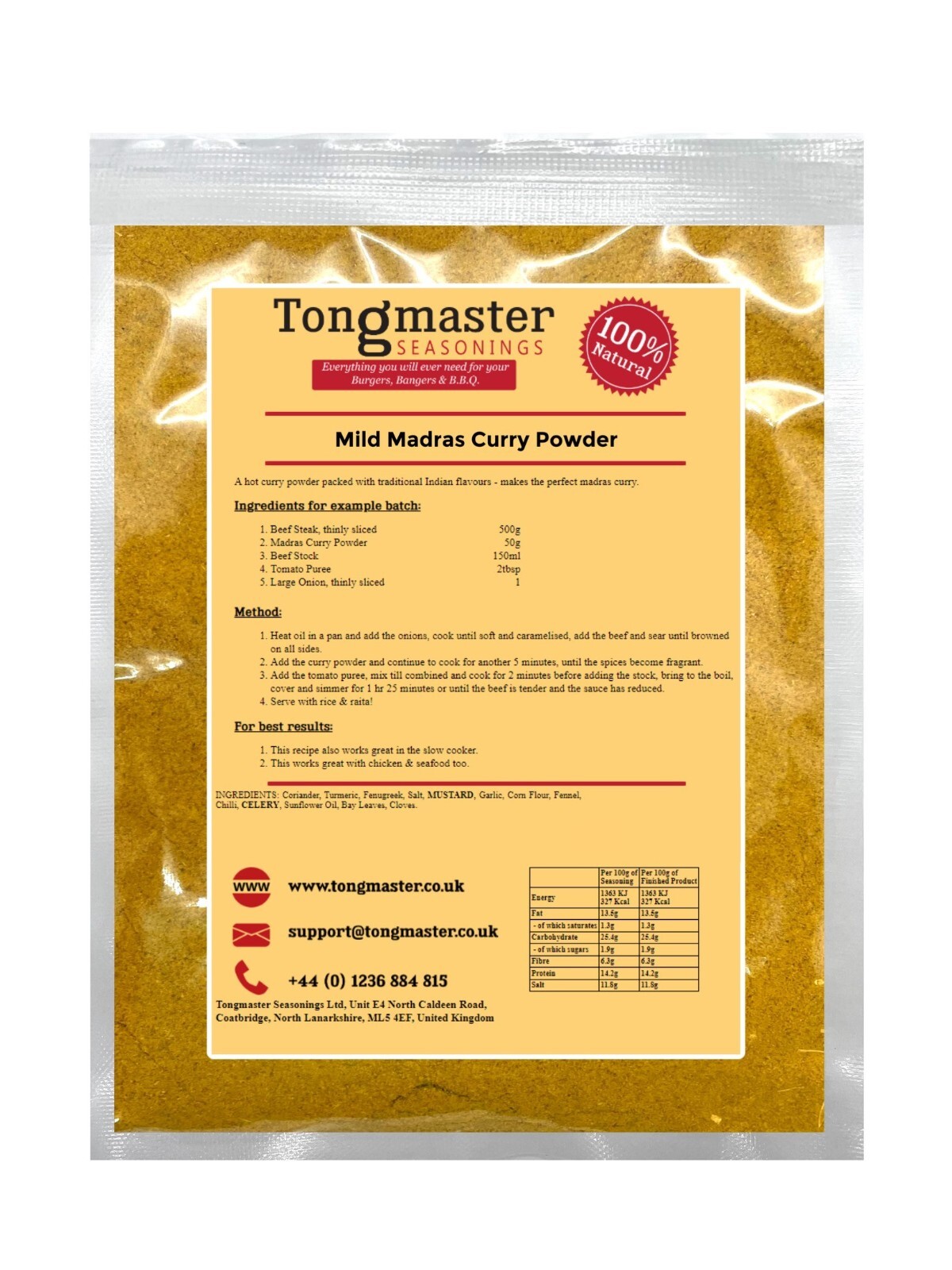 Mild Madras Curry Powder - 50g