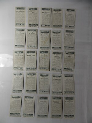 Lambert & Butler Cigarette Cards Rhodesian Series 1st 1928 Complete Set 25 
