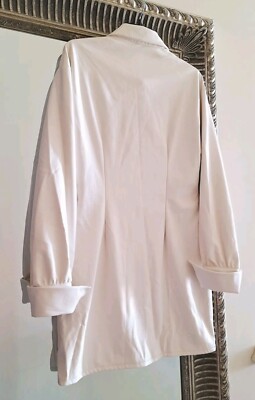 AKIRA Faux Leather Button Down Long Sleeve Mini Dress White Sz L | eBay AKIRA Faux Leather Button Down Long Sleeve Mini Dress White Sz L | eBay
