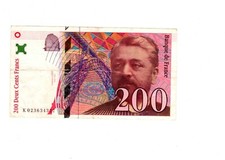 billet 200 f GUSTAVE EIFFEL 1996