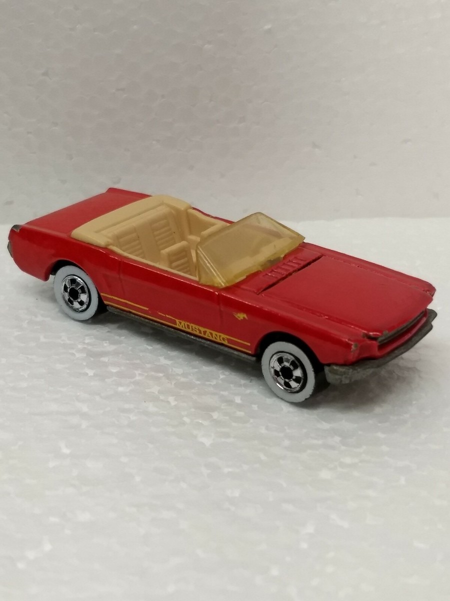 Hot Wheels 1965 Mustang Red Convertible Whitewalls Opening Hood