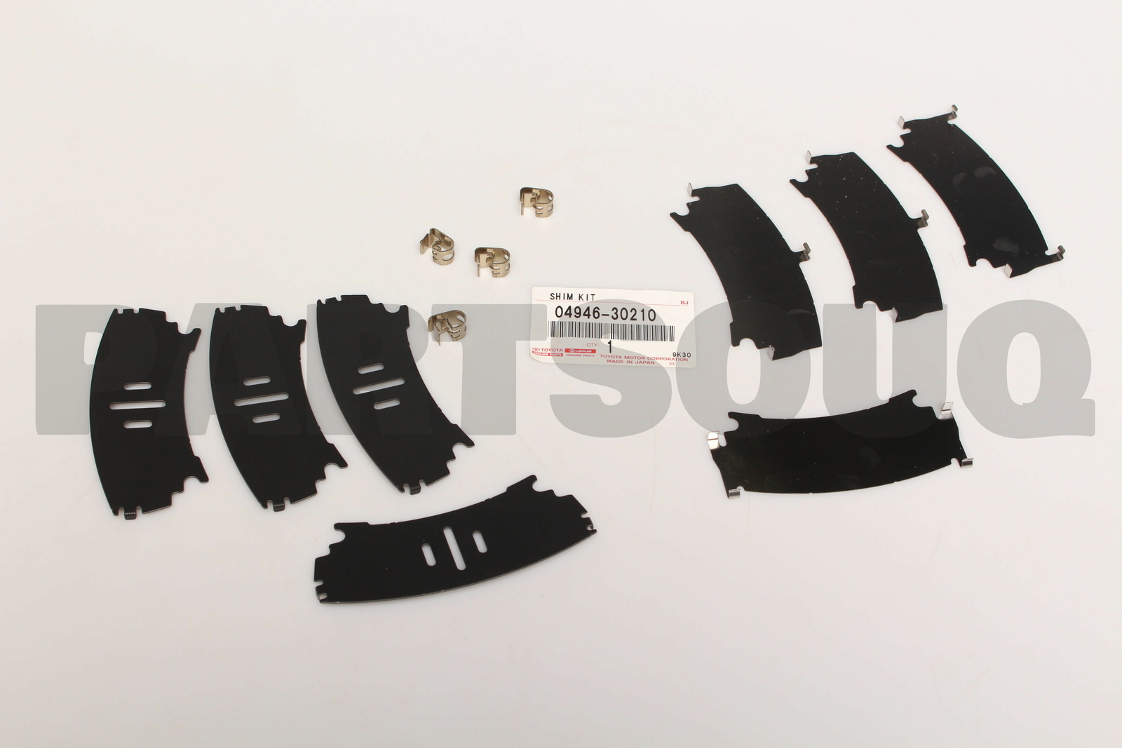 0494630210 Genuine Toyota SHIM KIT, ANTI SQUEAL(FOR REAR DISC BRAKE) 0494630210 eBay