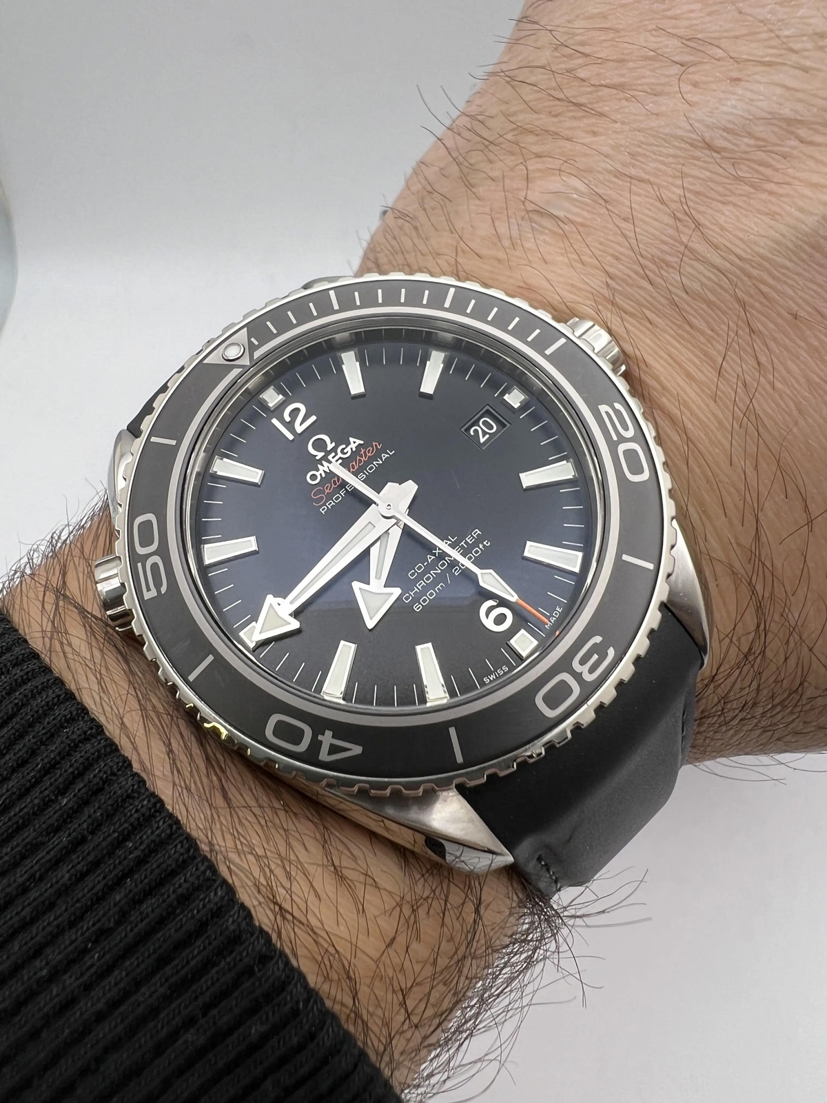 Inch Wrist Planet Ocean 42mm Lug To Lug OMEGA Seamaster ETNZ