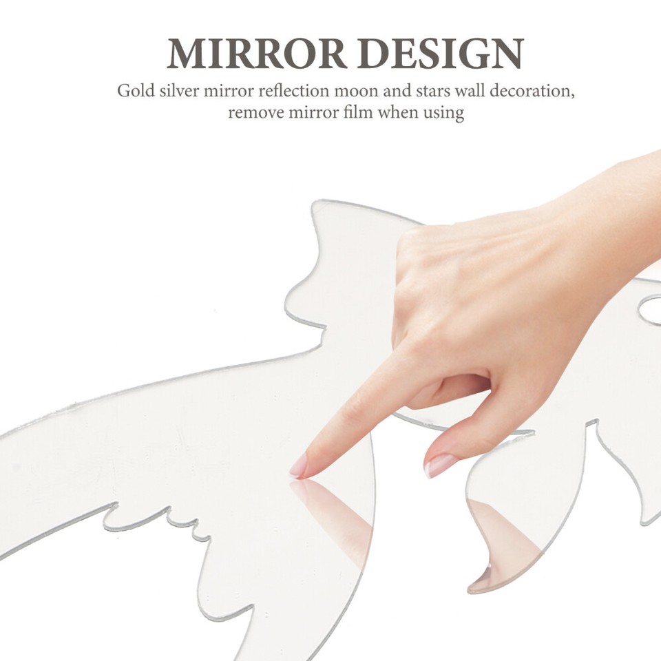 Fish Mirror Holiday Wall Sticker Selfadhesive Decor Stickers
