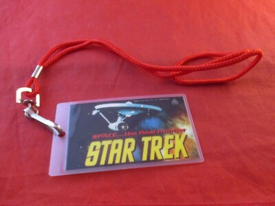 Retro 1992 Star Trek Space The Final Frontier / We Come In Peace Promo Lanyard