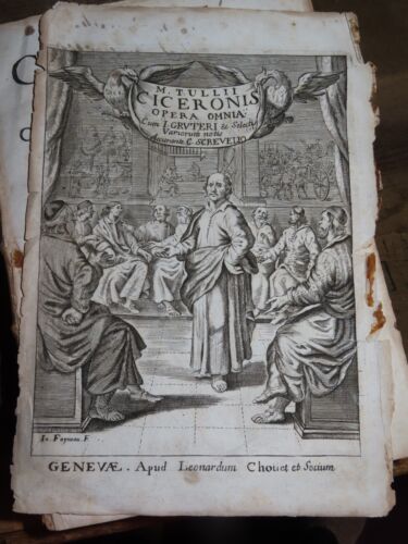 1687 M TULLII CICERONIS OPERA OMNIA CICERO KOMPLETTWERKE SCHREVELIUS ROM * - Bild 1 von 16
