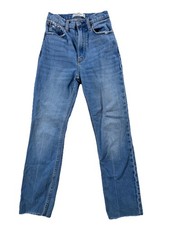 Abercrombie  Fitch Women's Slim Straight Jeans 90s/Y2K High Rise Size 24/00