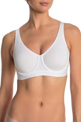 Natori 7543241 Recharge Racerback Underwire Sports Bra, White, Size 38D