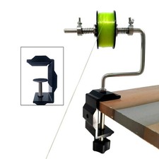 Fishing Line Spooler Silver Reel Winder Spool Tackle Winder spooling Station