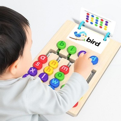 Wooden Letters Preschool Toys for Boys and Girls Kindergarten 3-8 Years Old
