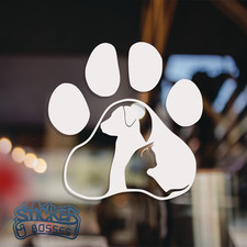 Dog Cat Paw Print Pet Love Vinyl Decal Sticker Car Window