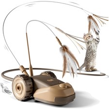 Katzenspielzeug interaktiv Elektrisch Katze Beschäftigung Spielzeug Feder Wig...