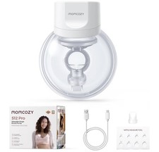 Image of Momcozy S12 Pro Wearable Hands-Free Breast Pump - Easy to Use, White - RRP: £75