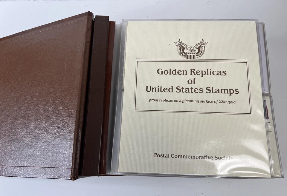 ¡Oferta! Lote de 41 estampillas de Estados Unidos réplicas doradas FDC 1996 - 41 portadas en un álbum Foto 2 de 4