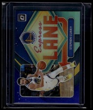 Stephen Curry 2020-21 Donruss Optic Express Lane Purple Holo Prizm #3 Golden