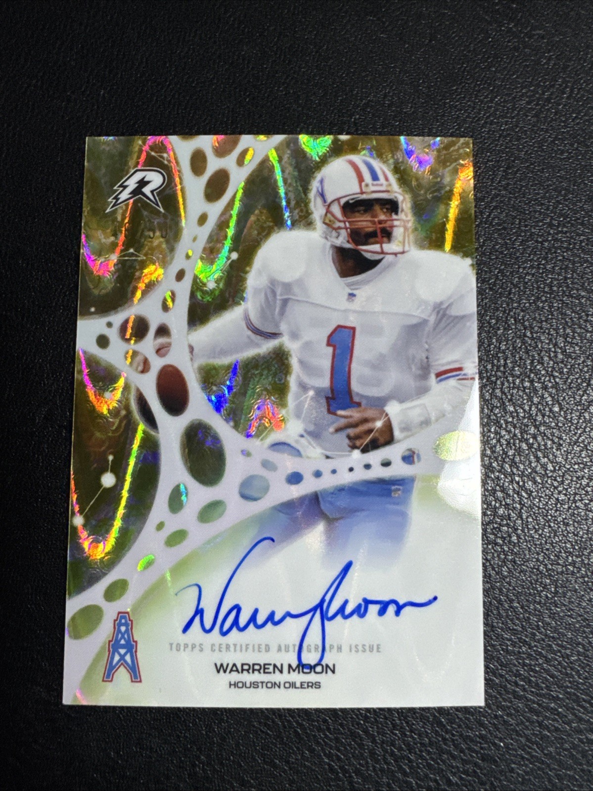 2025 Topps Resurgence Warren Moon Molecular Marks Auto Gold 46/50