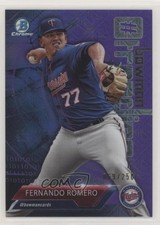 2018 Bowman #Bowman Trending Mega Box Purple Mojo Refractor Fernando Romero 3a0