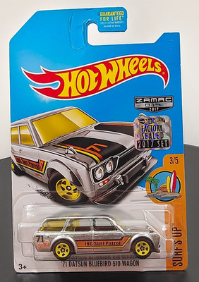 HOT WHEELS '71 DATSUN BLUEBIRD 510 WAGON - ZAMAC FACTORY SEALED 2017 LONG CARD