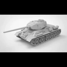3D Printed 1/72/87/144 Soviet OT-34-85 Flamethrower Tank Unpainted Model Kit