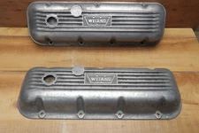 Weiand Valve Covers BBC 396 427 454 Finned Aluminum Big Block Chevy Rare Vintage