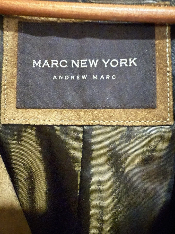 Suede Coat by Andrew Marc  light brown. Large - Image 3 of 4