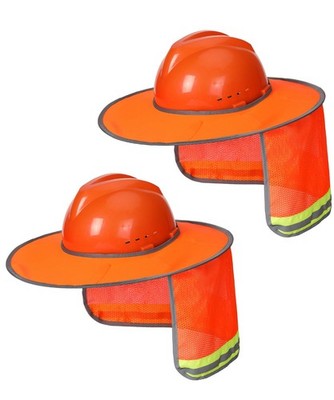 Hard Hat Sun Shield Full Standard Brim Mesh Sunshade High Visibility Gear