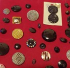 Antique Vintage Glass Sewing Button Lot - 100+ Assorted Sizes, Designs — photo 2