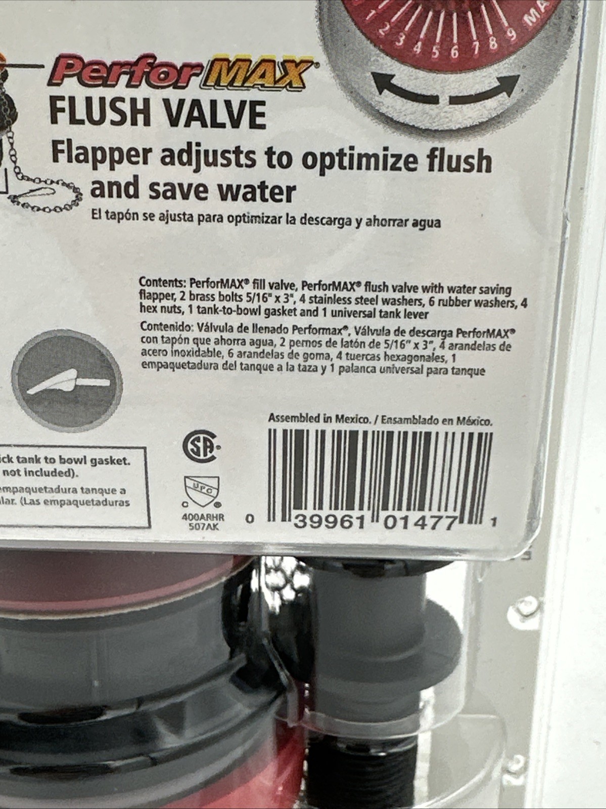 Fluidmaster 2" Complete Toilet Repair Kit Universal Replacement Plumbing Parts