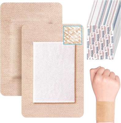 30pcs Extra Large Silicone Bandages 4x3in Painless Removal Sensitive Skin