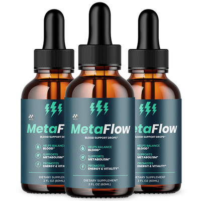 (3 Pack) MetaFlow Drops MetaFlow Blood Support Vitamin Supplement 90 Servings