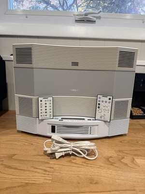 Bose Acoustic Wave Music System CD-3000 White W/ Multi 5 CD Changer READ DESC