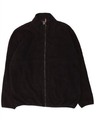 L.L.Bean Herren Fleecejacke UK 42 XL schwarz Polyester BJ09