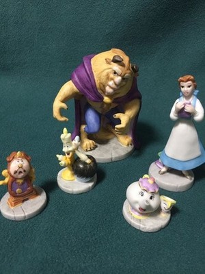 Beauty and the Beast Figure 5pcs set 8.5cm/3.34'' Ceramic Kato Kogei Collab
