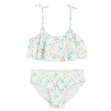 Hurley Girl's 6X UPF 50 Pale Ivory 2-Piece Bikini Swimsuit Set G11-24