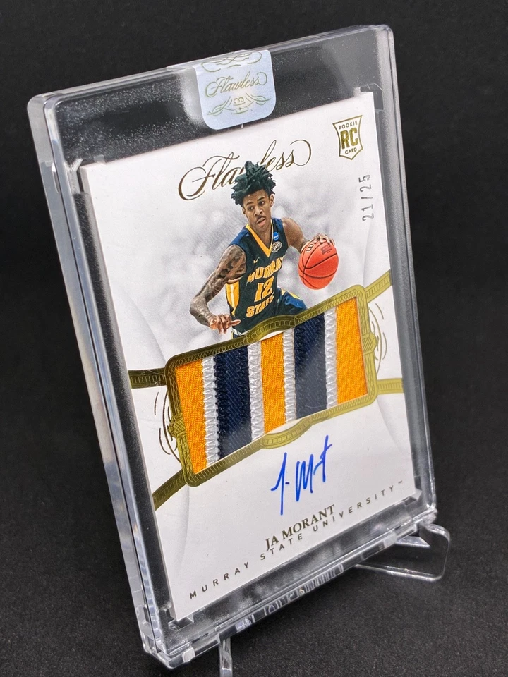 2019 Panini Flawless #102 Ja Morant /25 RC Murray State/Grizzlies 3 color Relic - Image 3 of 4