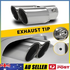 New Car Exhaust Muffler Stainless Steel Car Tip Muffler Round Chrome Accessories