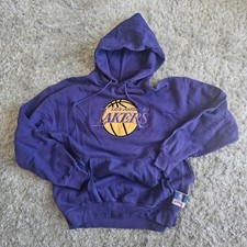 Lakers Vintage Hoodie Nutmeg Size Large Purple 90s 80s Nba Basketball