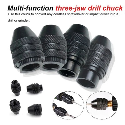 0.3-3.4mm Mini Multi Chuck Keyless Schnellwechsel-Drei-Backen-Bohrfutter Adapter